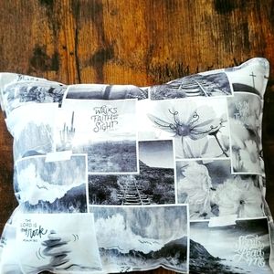 Black and White Throw Pillow